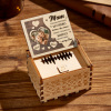 Wooden Personalized Music Box for Mom with Engraved Message