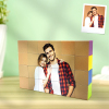 Personalized couple's photo on magnetic building blocks. UV printed, ABS+plastic+magnet, unique design.