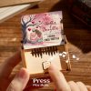 Personalized wooden music box with 'Forever & Always Together' engraving, a romantic gift for Mother's Day.