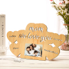 Custom Engraved "Mom We Love You" Night Lamp Photo Frame, wooden photo frame gift for Mom