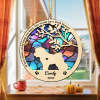 Personalized Dog Memorial Suncatcher with custom name and date, Pet memorial gift