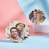 Custom photo brick puzzles with music code design, made of PVC, perfect DIY gift for couples and friends