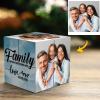 Custom Photo Cube with Family Photos, personalized gift, plastic magic cube frame.