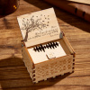 Personalized wooden music box with tree design, custom audio, a unique Mother's Day gift. laser engraved