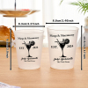 Margs & Matrimony personalized plastic cups for bachelorette party, cocktail design, Est. 2024.