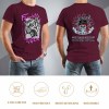 Maroon men's 'Fearless Tiger' graphic tee, 100% cotton, front and back view, collection