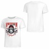 White pure cotton American Legend gorilla graphic T-shirt. Summer fashion.