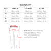 Yoga pants size chart with measurement guide. Detailed waist, hips, and length dimensions for optimal fit.