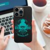 iPhone 13 case with 'Stay True Christmas Dude' design in black TPU, wireless charging compatible
