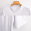 White V-neck jersey uniform, comfortable polyester fabric, perfect for sports and outdoor activities.