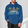 Blue California Surfing Hoodie, cotton, loose fit, for daily wear