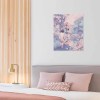 Framed canvas print art in bedroom, modern home decor, various sizes available.