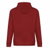Burgundy cotton hoodie, 100% cotton, loose fit, suitable for daily wear.