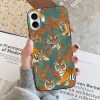 iPhone 16 case with tiger pattern, TPU material, stylish phone cover