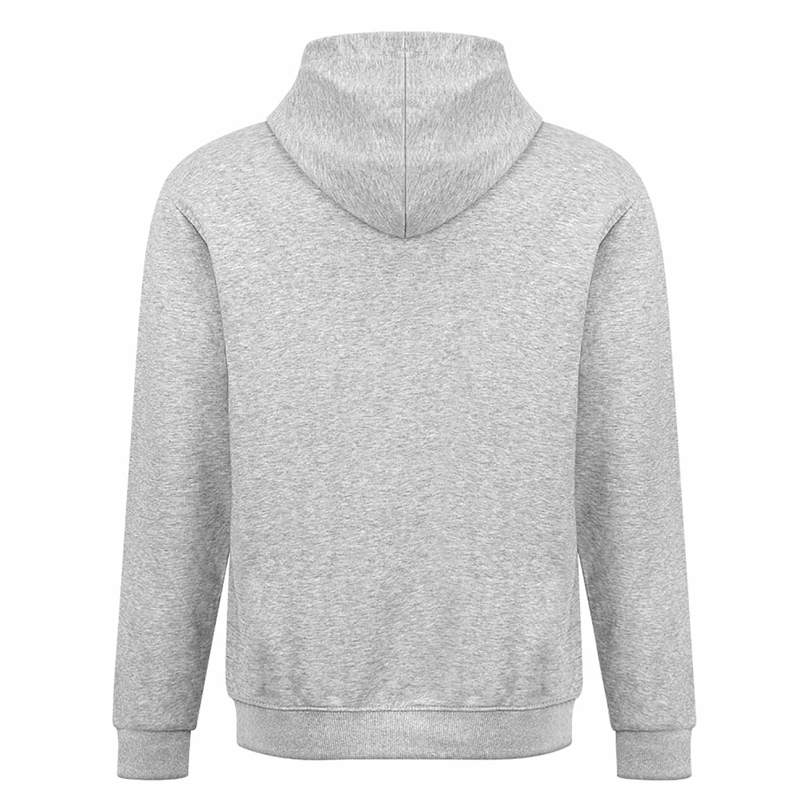 Light grey 100% cotton hooded sweater. Loose fit, suitable for daily wear.