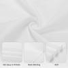 White Polyester Fabric Detail - Soft Texture, Durable, Wall Decor Material