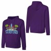 Purple cotton California Surfing hoodie for men, loose fit, for daily wear