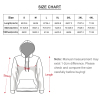 Dropped Sleeve Hoodie Size Chart, including Length, Sleeve, and Chest measurements in cm and in.