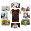 Ice silk all-print T-shirt, orange sleeves, suitable for various activities, summer wear, new design