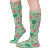 Breathable stockings with watermelon pattern, moisture-wicking for comfort and style.