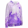 Purple watercolor dropped sleeve hoodie, casual wear, stylish design