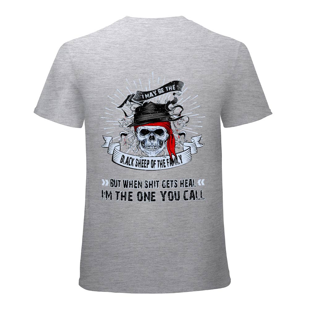Gray cotton men's t-shirt featuring Fearless Tiger skull graphic, 100% cotton.  Collection.