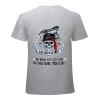 Gray cotton men's t-shirt featuring Fearless Tiger skull graphic, 100% cotton.  Collection.