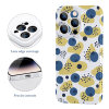 iPhone 14 case with a vibrant floral pattern, PC plastic, scratch-resistant, and precise cutouts.