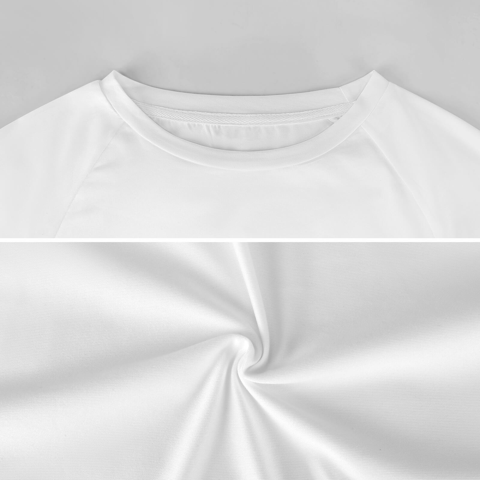 White brushed milk silk short-sleeved shirt, highlighting fabric and neckline detail.