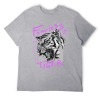 Men's gray cotton Fearless Tiger graphic tee, collection