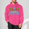 Hot pink 100% cotton California Surfing hoodie, loose fit, for daily wear
