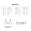 Thread Yoga Vest Set Size Chart - showing measurements for vest and shorts in cm/in