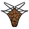 Black mesh T-back with heart pattern, perfect for dating or anniversaries. Shows sexy curves.