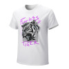 White cotton men's Fearless Tiger graphic T-shirt, collection.