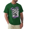 Green 100% cotton Fearless Tiger graphic tee, front and back view, collection