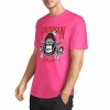 Pink pure cotton short-sleeved T-shirt with "AMERICAN LEGEND" gorilla graphic print, summer fashion.