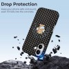 iPhone 16 case showcasing drop protection, black TPU material with polka dots, stylish phone cover.