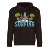 Black cotton California Surfing hoodie, with graphic design, loose fit, suitable for daily wear, multiple colors available