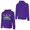 Purple cotton Surfing hoodie with California Surfing graphic, loose fit, daily wear