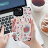 iPhone 15 case with kitchen tools pattern, scratch-resistant protection and good grip.