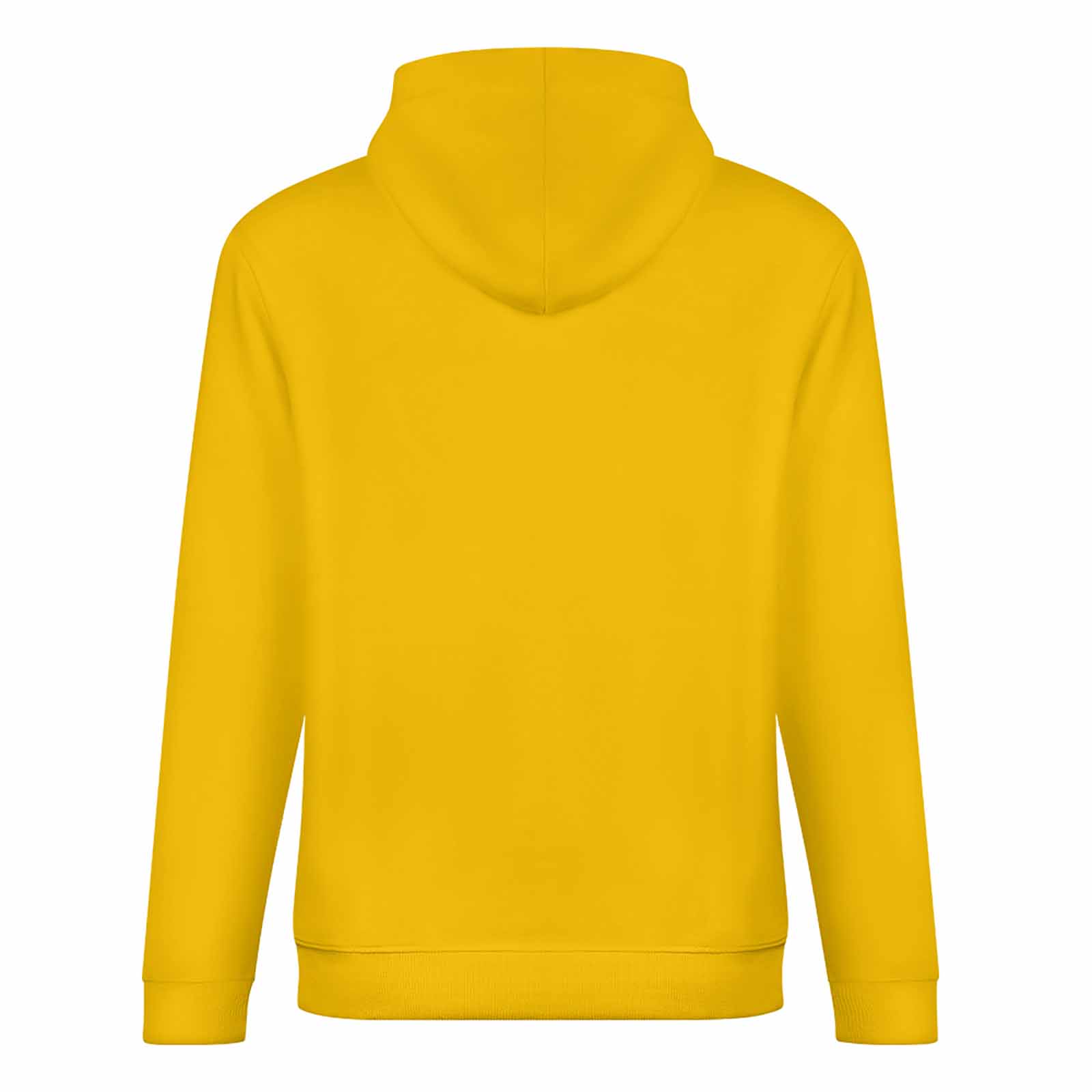 Yellow 100% cotton hoodie, loose fit, suitable for daily wear, comfortable and stylish.
