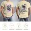 Light yellow cotton men's 'Fearless Tiger' graphic tee, front and back print,collection
