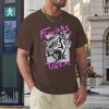Men's brown 100% cotton Fearless Tiger graphic T-shirt