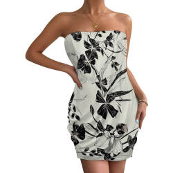 Women's bodycon strapless dress