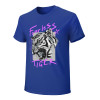 Blue cotton men's Fearless Tiger graphic T-shirt, collection.