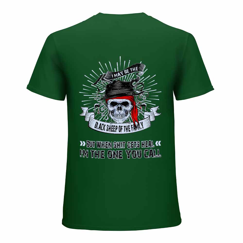 Green 100% Cotton T-shirt, Fearless Tiger skull graphic print, front view,  collection