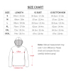 Sun Protection Hoodie Size Chart - Length, Bust, Hem measurements