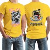 Yellow cotton Fearless Tiger men's T-shirt, front and back print, collection