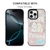 iPhone 16 case compatible with iPhone 16 Pro Max, featuring a cute cartoon friend design with card slot.