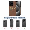iPhone 15 Pro Max fiber skin case featuring the text "SLAYYY", compatible with various iPhone models, offering protection.